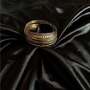 Elegant Gold Bangle Set